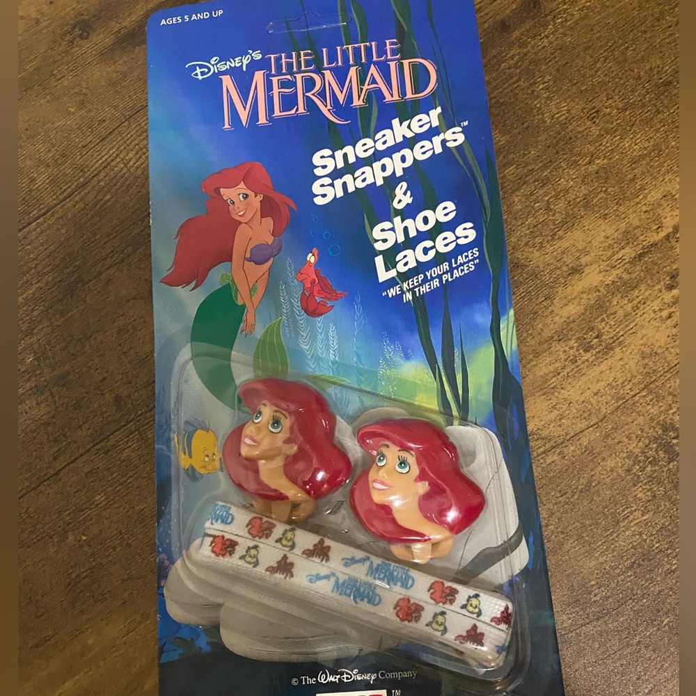 The Little Mermaid Sneaker Snappers and Shoe Laces